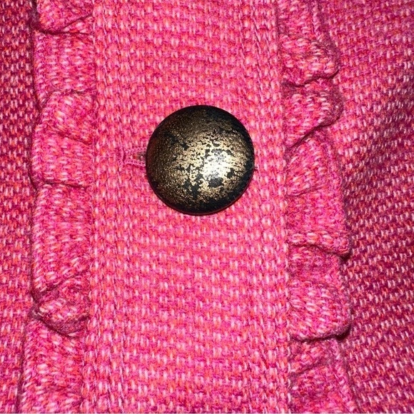 J CREW x ROBERT NOBLE Scotland Wool Equestrian Blazer Sport Coat Fuchsia Size 6 - Picture 4 of 8